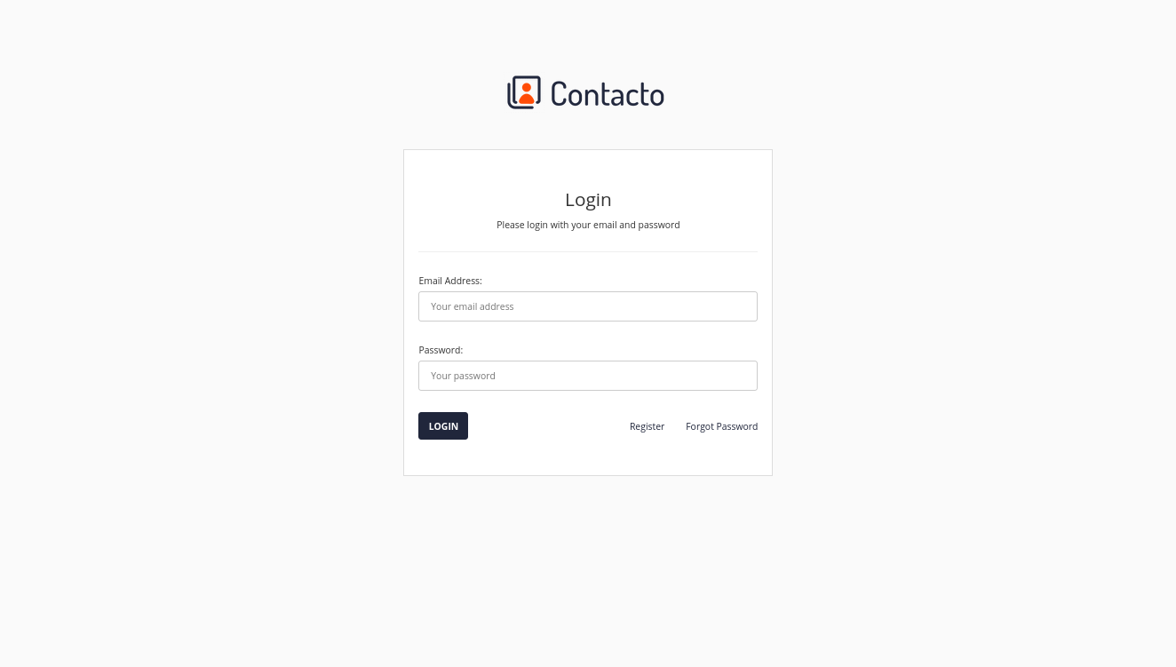A PHP web app to manage contacts