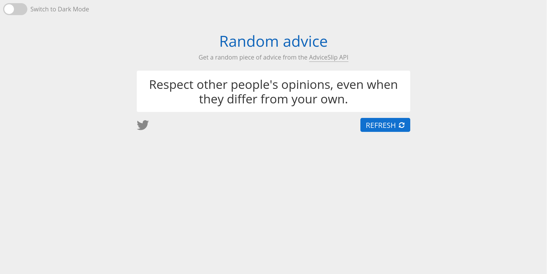 Random Advice React App